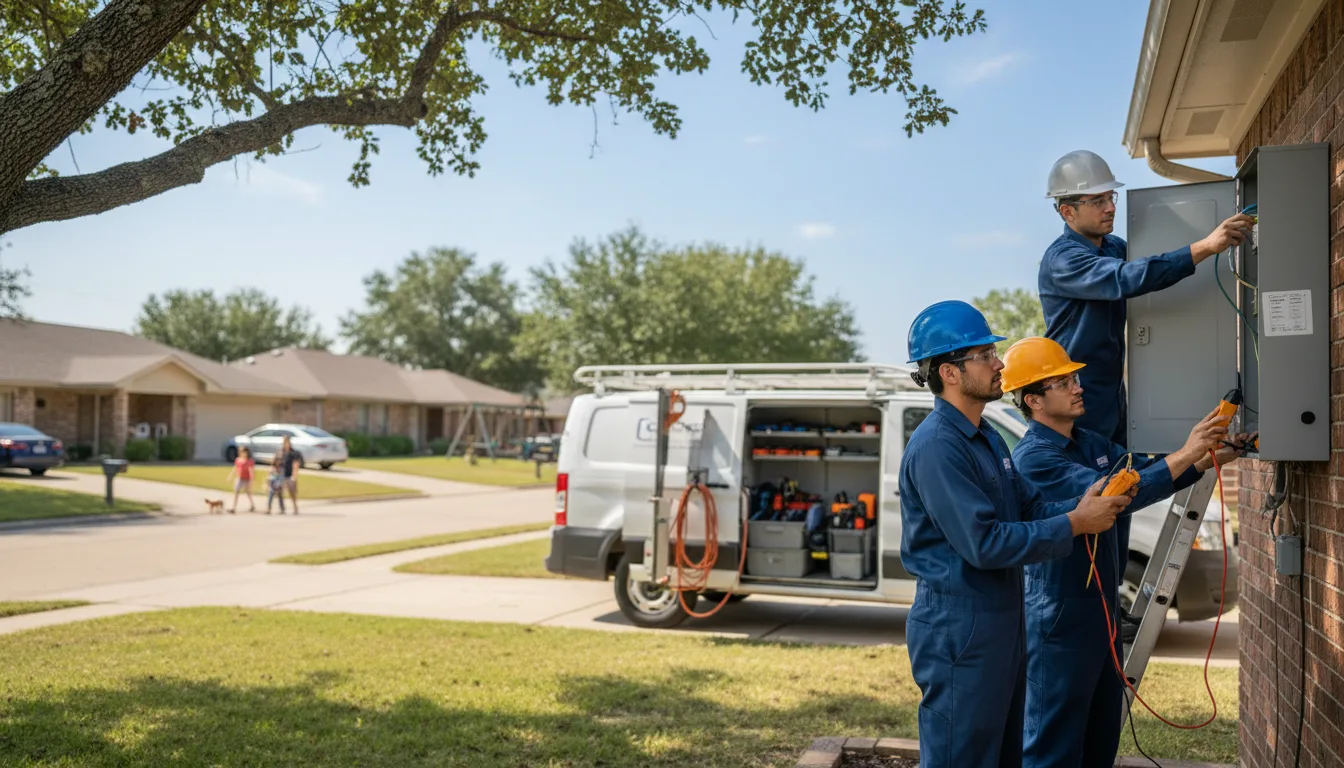 Certified electrician providing emergency electrical services in Hubbard, IA